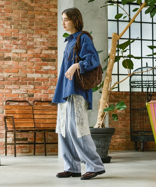 GEORGE'S（ジョージズ）の「マルチWAY 起毛レーススカート（スカート・レディース・ブラック/オフホワイト/ベージュ・MEDIUM）」の4枚目の写真