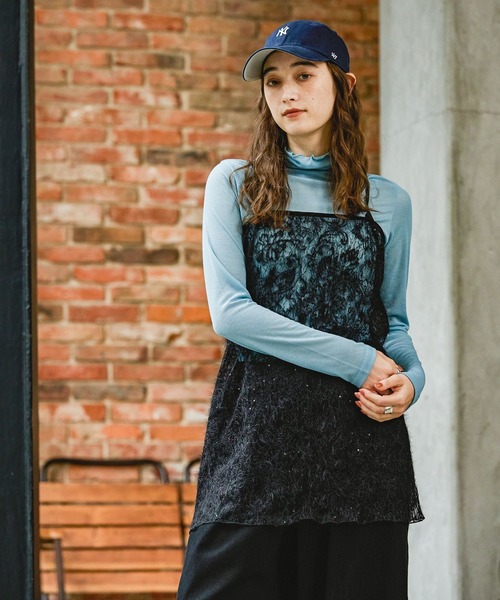 GEORGE'S（ジョージズ）の「マルチWAY 起毛レーススカート（スカート・レディース・ブラック/オフホワイト/ベージュ・MEDIUM）」の14枚目の写真