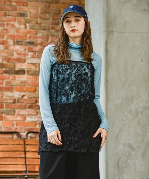 GEORGE'S（ジョージズ）の「マルチWAY 起毛レーススカート（スカート・レディース・ブラック/オフホワイト/ベージュ・MEDIUM）」の18枚目の写真