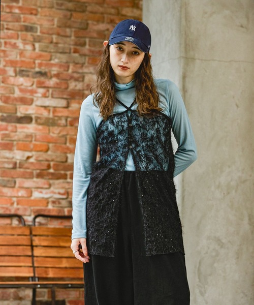 GEORGE'S（ジョージズ）の「マルチWAY 起毛レーススカート（スカート・レディース・ブラック/オフホワイト/ベージュ・MEDIUM）」の21枚目の写真