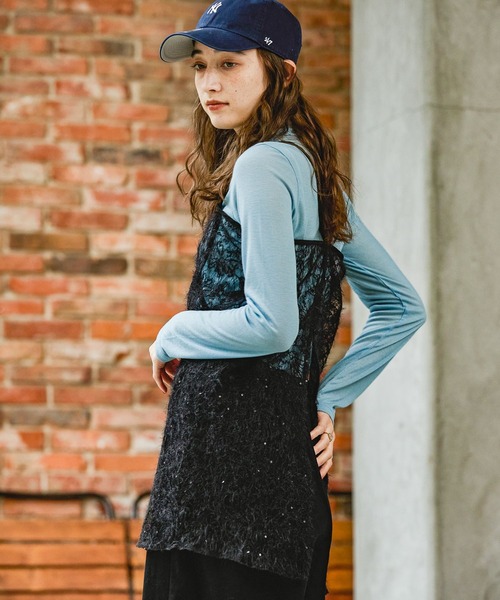 GEORGE'S（ジョージズ）の「マルチWAY 起毛レーススカート（スカート・レディース・ブラック/オフホワイト/ベージュ・MEDIUM）」の12枚目の写真