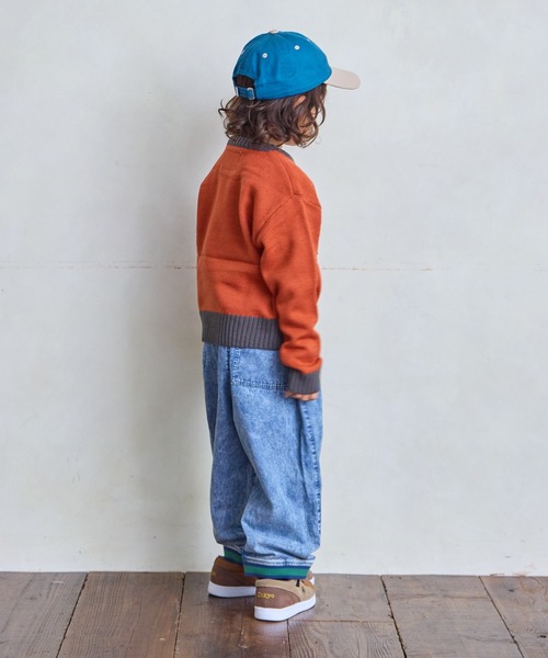 Life Support Products（ライフサポートプロダクツ）の「【マシンウォッシャブル】レタードニット（ニット/セーター・キッズ・パープル/オレンジ/ブルー/アイボリー/チャコール・90/100/110/120/80/130/140/150/95）」の19枚目の写真