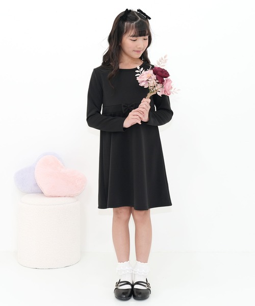Bee des Bee(ビーデスビー)の「フォーマル ウエストリボンワンピース(ワンピース・キッズ・チャコール/ブラック・100cm/110cm/150cm/130cm/140cm/120cm)」の6枚目の写真
