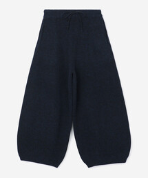 UNFIL | ウールコットン リブニット ワイドパンツ WOMEN