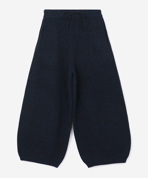 UNFIL | ウールコットン リブニット ワイドパンツ WOMEN（その他パンツ