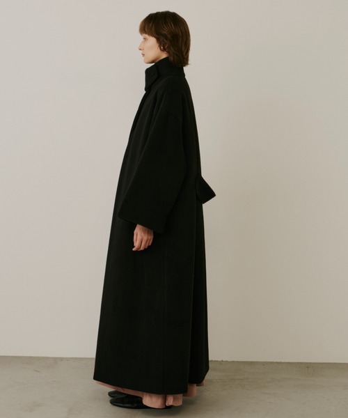 PERNA（ペルナ）の「スタンドカラーロングコート（ステンカラーコート