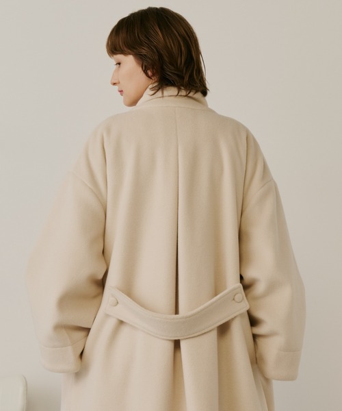 PERNA（ペルナ）の「スタンドカラーロングコート（ステンカラーコート