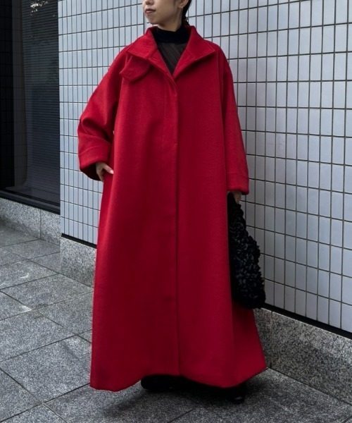 スタンドカラーロングコート（ステンカラーコート）｜PERNA（ペルナ