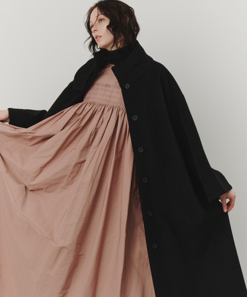 スタンドカラーロングコート（ステンカラーコート）｜PERNA（ペルナ