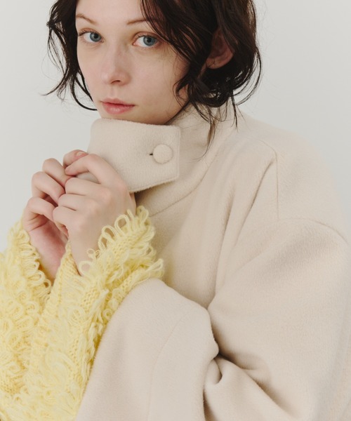 ★週末値下★IENA★ロングコート★38サイズ★美品★レアな黄色★ セール】MANTECO ノーカラーコート◇（ノーカラーコート）｜IENA