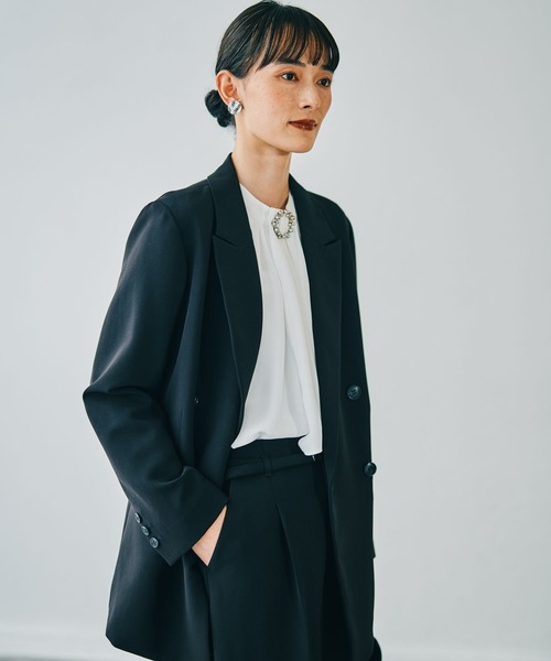 LEPSIM(レプシィム)の「【入卒式/セレモニー】Wクロスダブルジャケット 598349(テーラードジャケット・レディース・カーキブラウン/ネイビー/ブラック・FREE)」の20枚目の写真