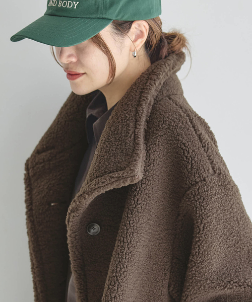 JOURNAL STANDARD(ジャーナルスタンダード)の「《追加2》エコファーショートブルゾン(ブルゾン・レディース・チャコールグレー/ブラウン・FREE)」の16枚目の写真