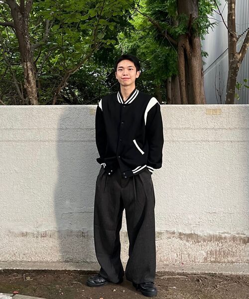 P.IN.O(ピインオ)の「9130 ワンタックセミワイドスラックス-黒(スラックス・メンズ・ブラック・MEDIUM/LARGE/X-LARGE/SMALL)」の22枚目の写真