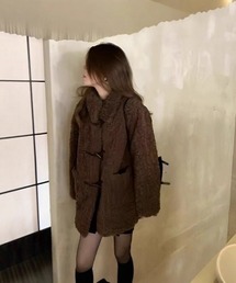 Ritzy | もこもこ トグルボタン スタンドカラー ボアコート(その他アウター)