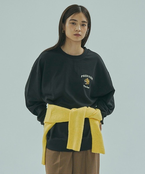ROSE BUD（ローズバッド）の「TIGER EMBROIDERY SWEAT（スウェット・レディース・ブラック/オフホワイト/ネイビー・ONE SIZE）」の20枚目の写真