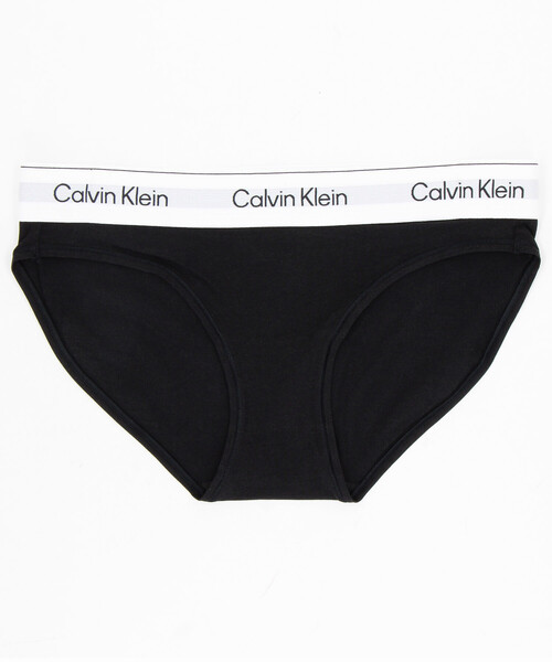 Calvin Klein Underwear（カルバンクラインアンダーウェア）の「Calvin Klein Underwear/カルバンクライン Icon Cotton Modal ビキニショーツ / QF8520AD（ショーツ・レディース・ブラック/グレー・SMALL）」の2枚目の写真