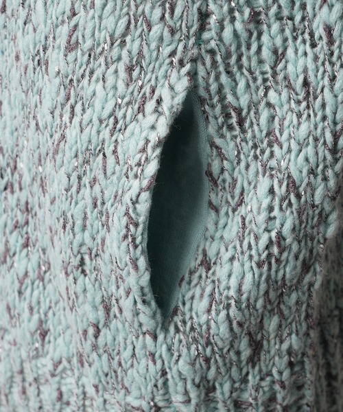 UNISEX》Slub Yarn Prime-Over Collared Cardigan/スラブヤーン