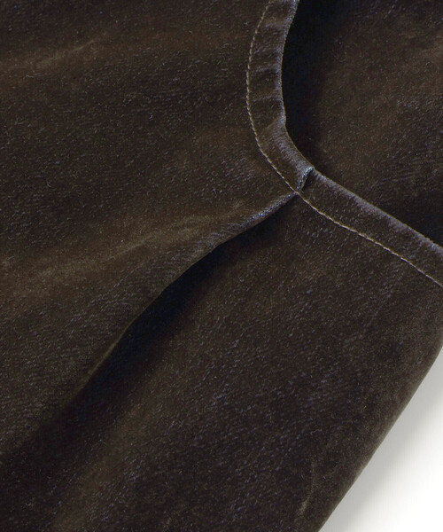 ZIDDY（ジディ）の「フロッキーワイドデニム(130~160cm)（デニムパンツ・キッズ・ブラウン/ブラック・130cm/150cm/FREE/140cm）」の15枚目の写真