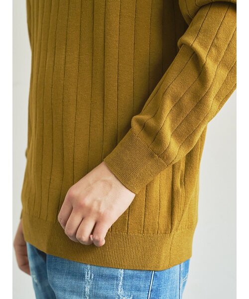 セール】【TRANSITION×G-STAGE】G-STAGE別注ワイドリブ編みモック