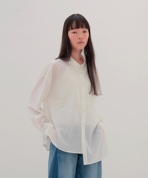 DRESSLAVE(ドレスレイブ)の「asymmetric cachecoeur shirt(アシンメトリーカシュクールシャツ)(シャツ/ブラウス・レディース・ホワイト/カーキ/イエロー・38)」の2枚目の写真