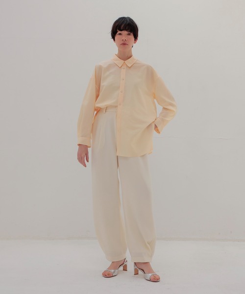 DRESSLAVE(ドレスレイブ)の「asymmetric cachecoeur shirt(アシンメトリーカシュクールシャツ)(シャツ/ブラウス・レディース・ホワイト/カーキ/イエロー・38)」の22枚目の写真