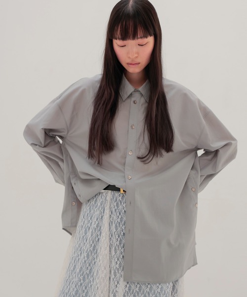 DRESSLAVE(ドレスレイブ)の「asymmetric cachecoeur shirt(アシンメトリーカシュクールシャツ)(シャツ/ブラウス・レディース・ホワイト/カーキ/イエロー・38)」の17枚目の写真