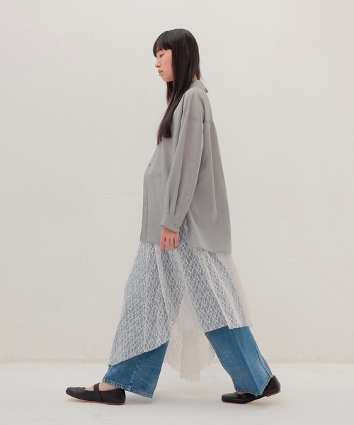 DRESSLAVE(ドレスレイブ)の「asymmetric cachecoeur shirt(アシンメトリーカシュクールシャツ)(シャツ/ブラウス・レディース・ホワイト/カーキ/イエロー・38)」の21枚目の写真