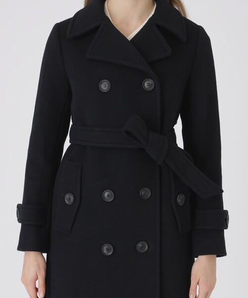 BLUE LABEL CRESTBRIDGE(ブルーレーベルクレストブリッジ)の「ファインダブルビーバートレンチコート(トレンチコート・レディース・ベージュ/ブラック・36/38)」の7枚目の写真