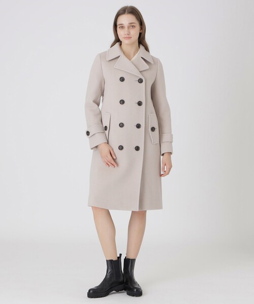 BLUE LABEL CRESTBRIDGE(ブルーレーベルクレストブリッジ)の「ファインダブルビーバートレンチコート(トレンチコート・レディース・ベージュ/ブラック・36/38)」の14枚目の写真