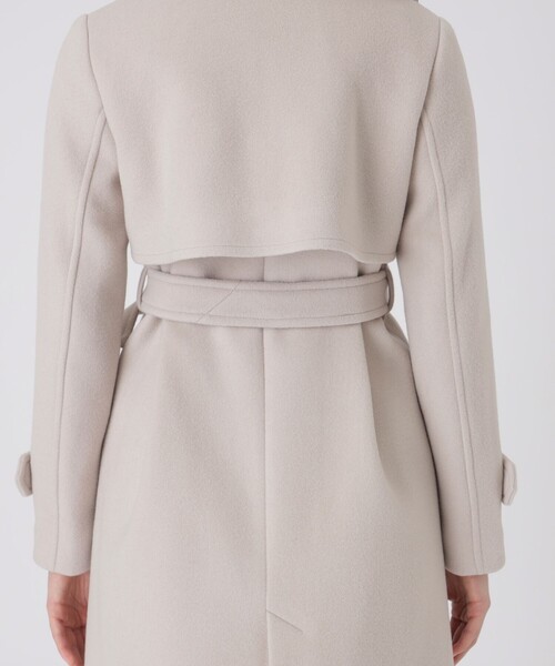 BLUE LABEL CRESTBRIDGE(ブルーレーベルクレストブリッジ)の「ファインダブルビーバートレンチコート(トレンチコート・レディース・ベージュ/ブラック・36/38)」の18枚目の写真