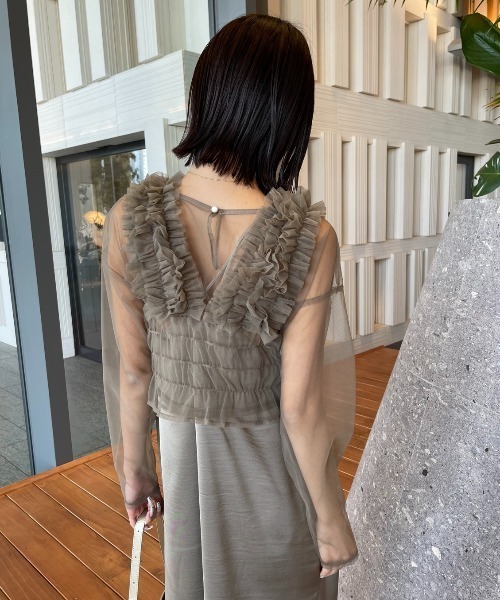 AIC.(エーアイシー)の「オケージョンアンサンブルドレス/3点セット(ワンピース・レディース・ベージュ/ブラック・FREE)」の15枚目の写真