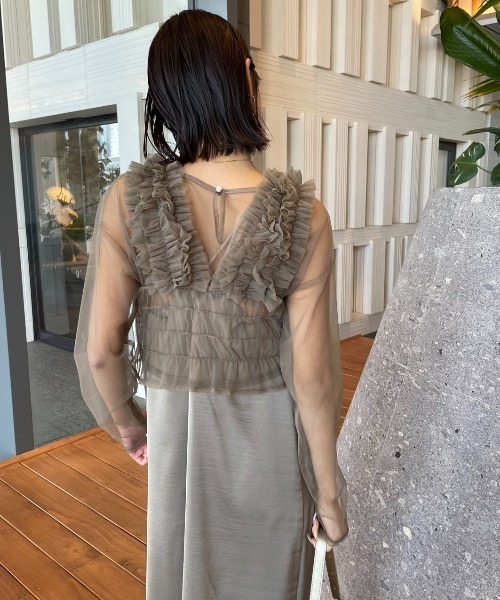 AIC.(エーアイシー)の「オケージョンアンサンブルドレス/3点セット(ワンピース・レディース・ベージュ/ブラック・FREE)」の16枚目の写真