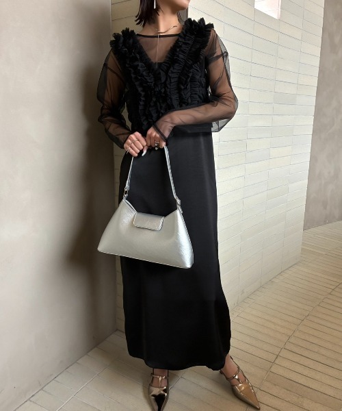 AIC.(エーアイシー)の「オケージョンアンサンブルドレス/3点セット(ワンピース・レディース・ベージュ/ブラック・FREE)」の21枚目の写真