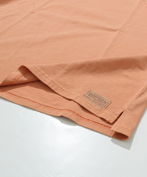 KRIFF MAYER（クリフメイヤー）の「【綿100％】ピグメント七分袖ラグランTシャツ（Tシャツ/カットソー・メンズ・グリーン/パープル/オレンジ/チャコール/サンドベージュ・LARGE/MEDIUM/X-LARGE）」の8枚目の写真