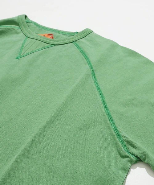 KRIFF MAYER（クリフメイヤー）の「【綿100％】ピグメント七分袖ラグランTシャツ（Tシャツ/カットソー・メンズ・グリーン/パープル/オレンジ/チャコール/サンドベージュ・LARGE/MEDIUM/X-LARGE）」の10枚目の写真