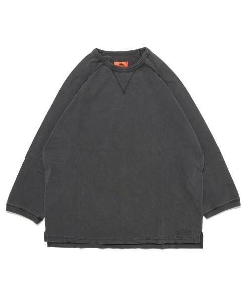 KRIFF MAYER（クリフメイヤー）の「【綿100％】ピグメント七分袖ラグランTシャツ（Tシャツ/カットソー・メンズ・グリーン/パープル/オレンジ/チャコール/サンドベージュ・LARGE/MEDIUM/X-LARGE）」の14枚目の写真