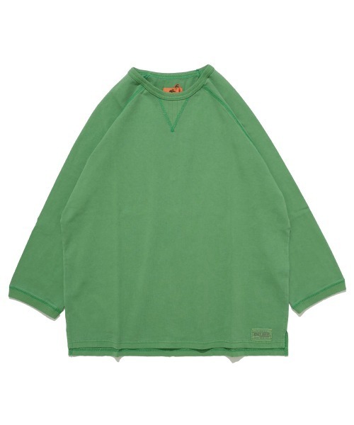 KRIFF MAYER（クリフメイヤー）の「【綿100％】ピグメント七分袖ラグランTシャツ（Tシャツ/カットソー・メンズ・グリーン/パープル/オレンジ/チャコール/サンドベージュ・LARGE/MEDIUM/X-LARGE）」の17枚目の写真