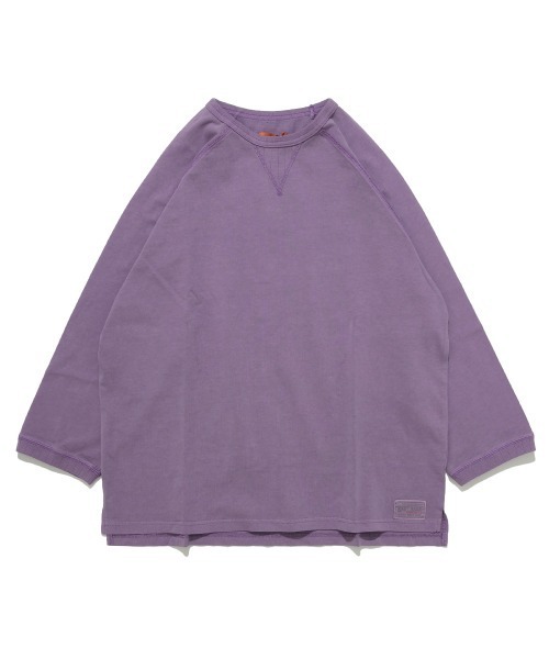KRIFF MAYER（クリフメイヤー）の「【綿100％】ピグメント七分袖ラグランTシャツ（Tシャツ/カットソー・メンズ・グリーン/パープル/オレンジ/チャコール/サンドベージュ・LARGE/MEDIUM/X-LARGE）」の18枚目の写真