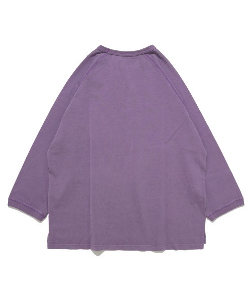 KRIFF MAYER（クリフメイヤー）の「【綿100％】ピグメント七分袖ラグランTシャツ（Tシャツ/カットソー・メンズ・グリーン/パープル/オレンジ/チャコール/サンドベージュ・LARGE/MEDIUM/X-LARGE）」の19枚目の写真