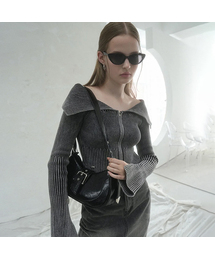 Julie Pigment Knit Zip-up - 3COL