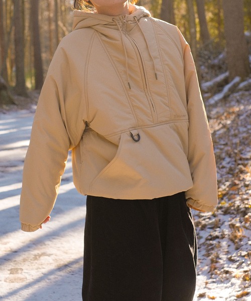 S'more(スモア)の「Half zip big silhouette Parka (AW)(パーカー・レディース・ホワイト/ブラウン/カーキ・SMALL/LARGE/X-LARGE/MEDIUM)」の17枚目の写真