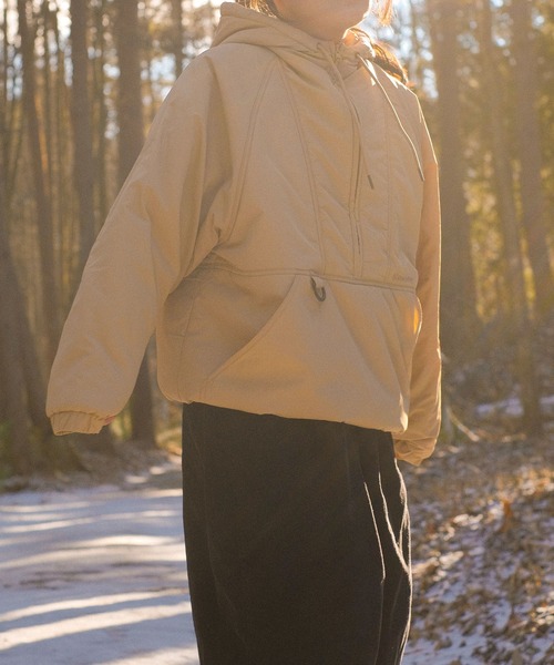 S'more(スモア)の「Half zip big silhouette Parka (AW)(パーカー・レディース・ホワイト/ブラウン/カーキ・SMALL/LARGE/X-LARGE/MEDIUM)」の18枚目の写真