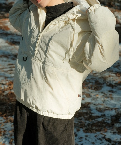 S'more(スモア)の「Half zip big silhouette Parka (AW)(パーカー・レディース・ホワイト/ブラウン/カーキ・SMALL/LARGE/X-LARGE/MEDIUM)」の7枚目の写真