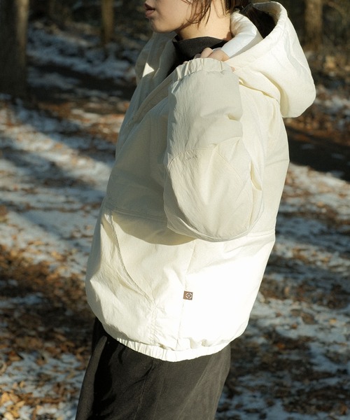 S'more(スモア)の「Half zip big silhouette Parka (AW)(パーカー・レディース・ホワイト/ブラウン/カーキ・SMALL/LARGE/X-LARGE/MEDIUM)」の10枚目の写真