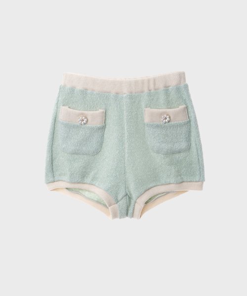 UNTAGE（アンテージ）の「リップウエストニットショートパンツ（ミント）_UTW-SC04（その他パンツ・レディース・その他・MEDIUM/SMALL）」の4枚目の写真