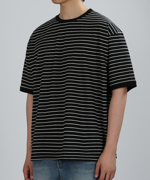 VERYVAIN(ベリベーン)の「STR BREATHABLE SUMMER KNIT (BLACK)(ニット/セーター・メンズ・その他・MEDIUM/LARGE)」の1枚目の写真