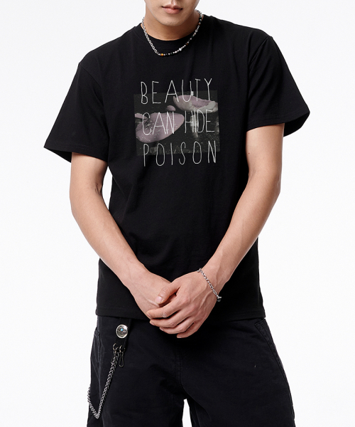 ARTISTWEAR（アーティストウェア）の「[ATW] ポイズンビューティー 半袖Tシャツ（Tシャツ/カットソー・レディース・ブラック・SMALL/MEDIUM/LARGE/X-LARGE/XX-LARGE/XXXX-LARGE）」の6枚目の写真