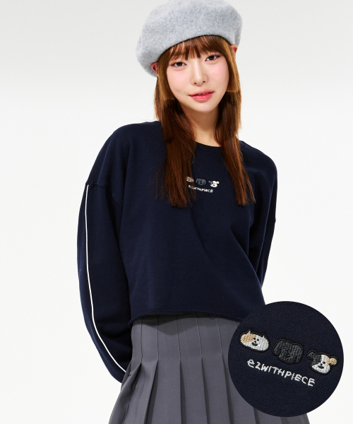 PIECEMAKER(ピースメーカー)の「EWP FAMILY LINE SWEAT LS (NAVY)(スウェット・レディース・その他・FREE)」の1枚目の写真