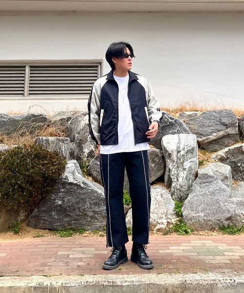 GRAYBLVD(グレイブラバット)の「バスツパイピングトラックパンツ(ブラック)(スウェットパンツ・レディース・その他・MEDIUM/LARGE)」の10枚目の写真