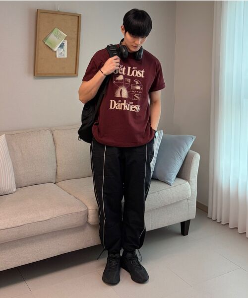 GRAYBLVD(グレイブラバット)の「バスツパイピングトラックパンツ(ブラック)(スウェットパンツ・レディース・その他・MEDIUM/LARGE)」の12枚目の写真